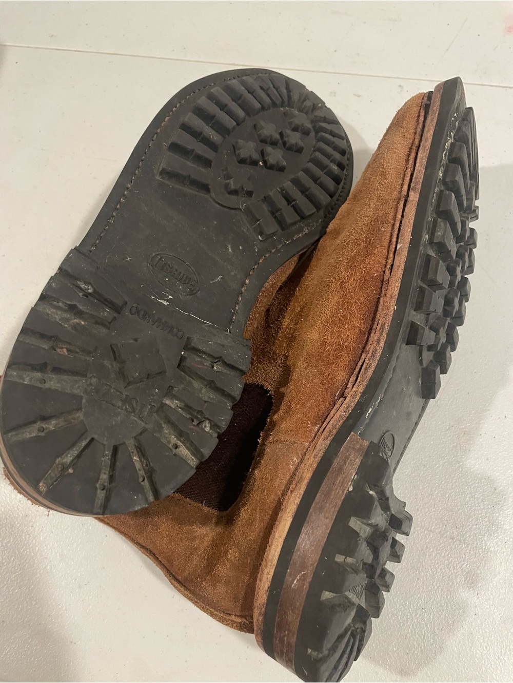 Men's Brown Suede Chelsea Boots - Picture 3 of 3